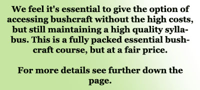 bushcraft course ethos